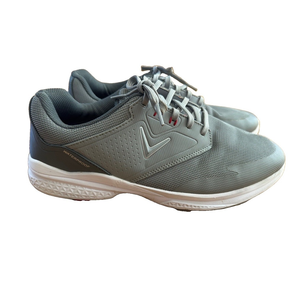 Callaway CG222GRD Waterproof Golf Shoes Mens 11.5D Gray Spikeless Athletic
